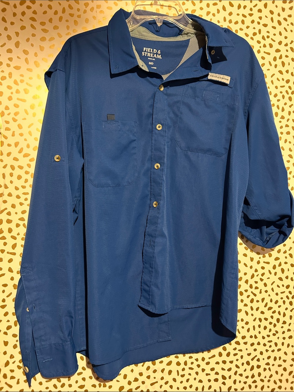 Field & Stream Royal Blue Long-Sleeve Outdoor Shirt